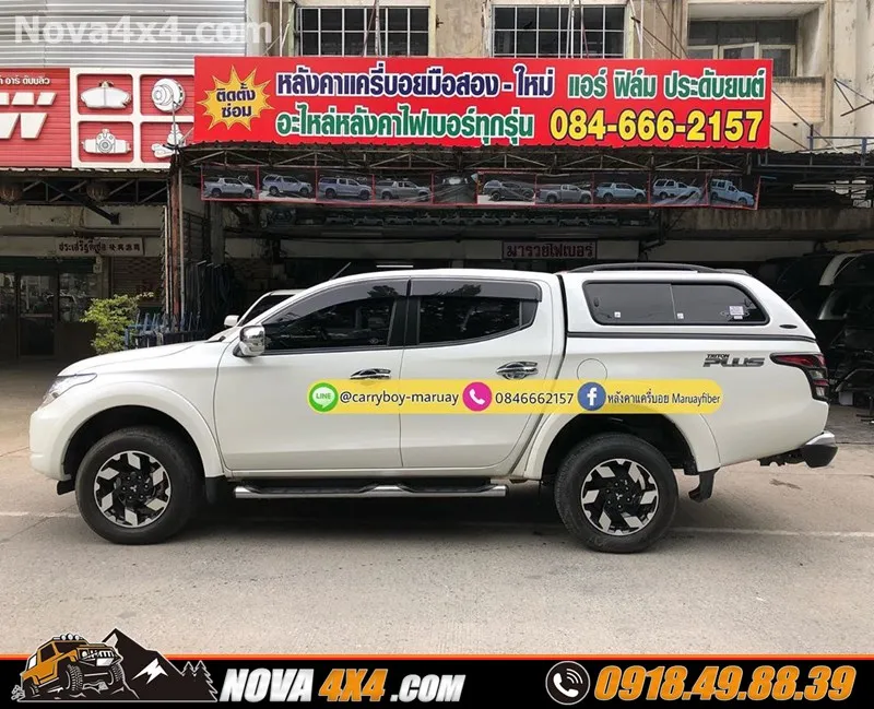 Nắp thùng cao, thấp, mềm, cuộn, Carryboy Topflip dành cho xe bán tải Ford Ranger Raptor Triton chính hãng Thái Lan
