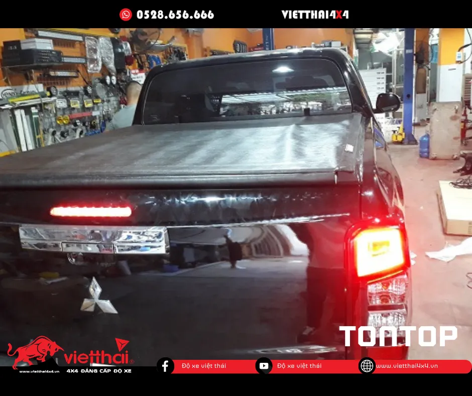 Nắp thùng cuộn mềm Tontop là lựa chọn kinh tế cho các dòng xe bán tải