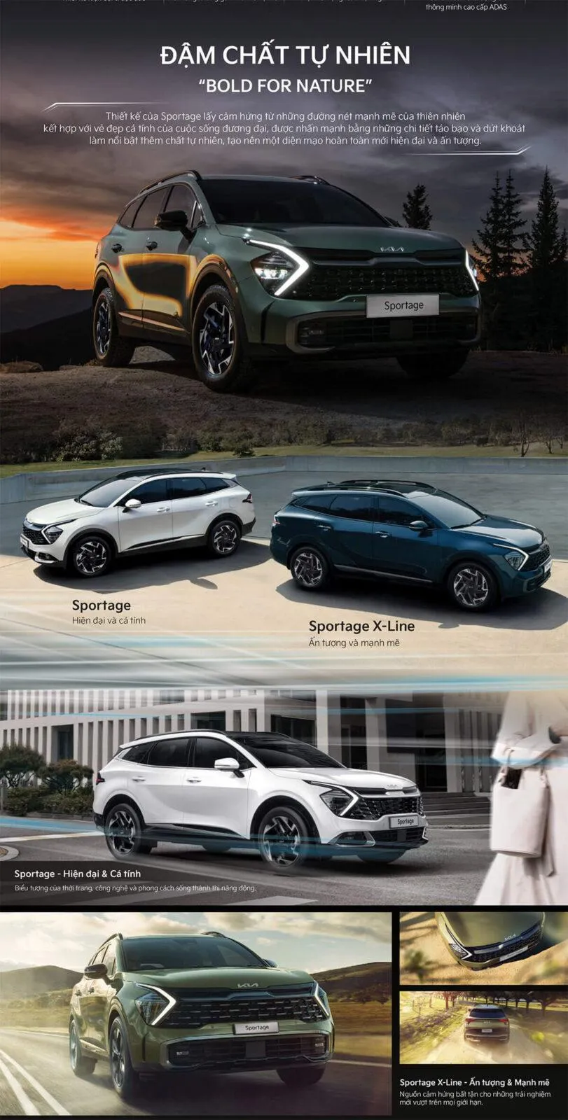 Ngoại thất Kia Sportage với ngôn ngữ thiết kế Opposites United