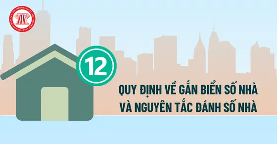 Vị trí gắn biển số nhà phía trên cửa chính