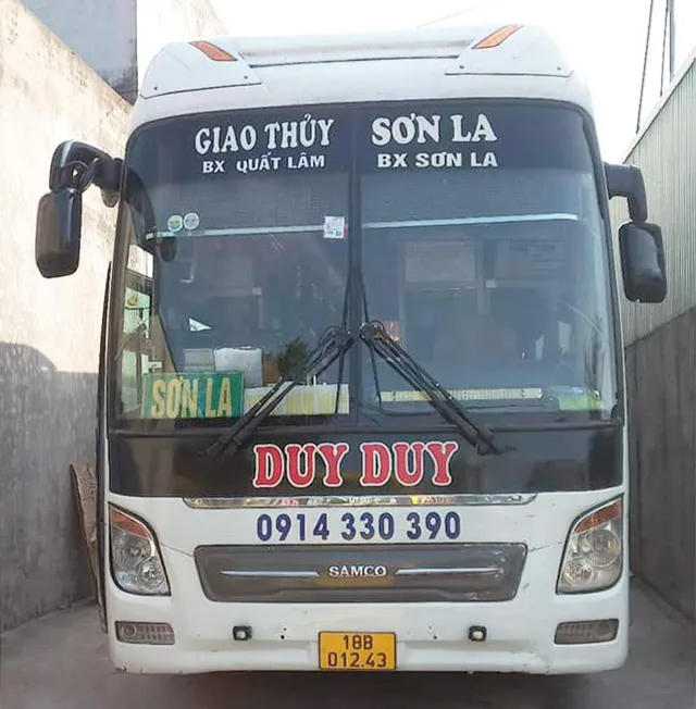 Xe khách Duy Duy Nam Định Sơn La