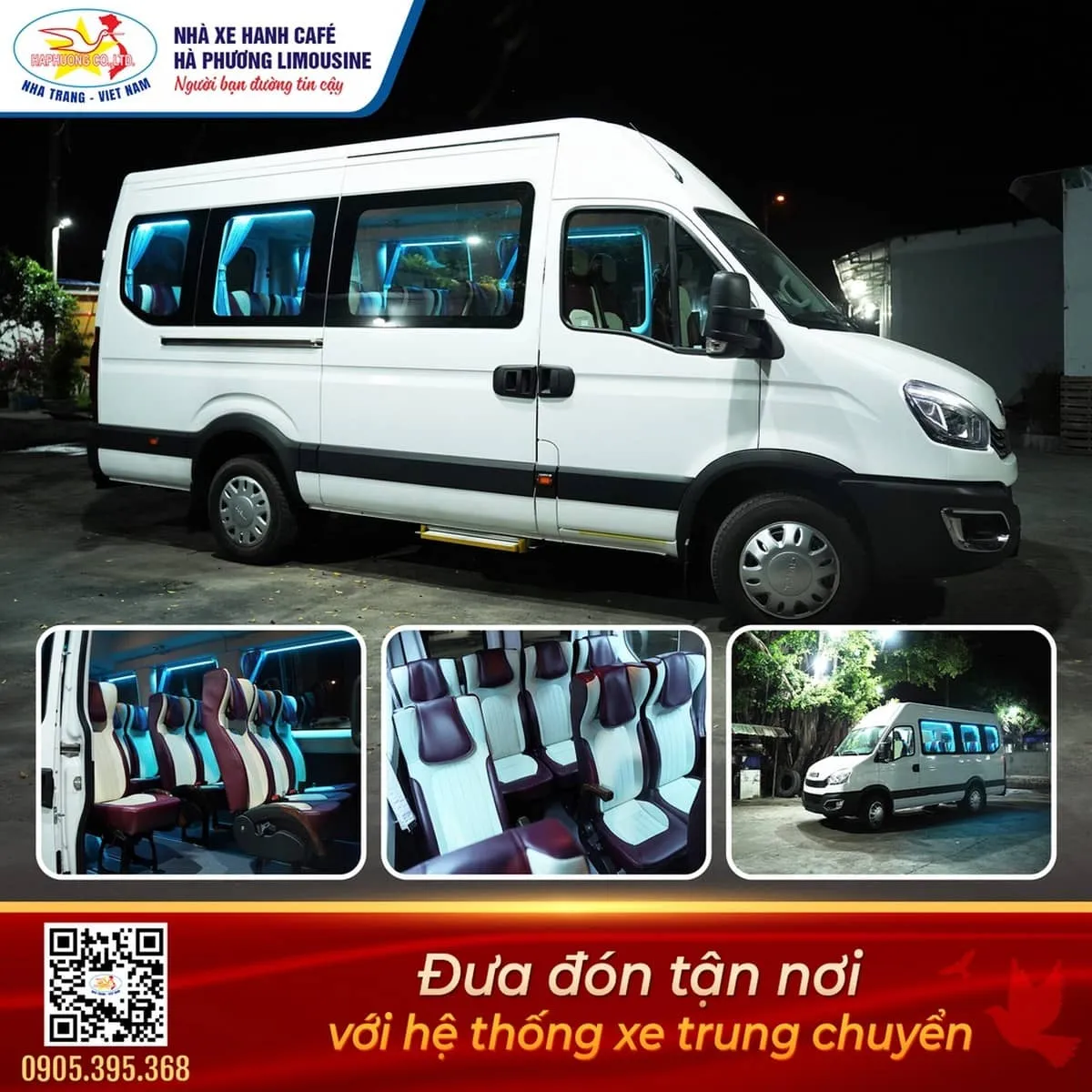 Xe trung chuyển đón trả tận nơi miễn phí