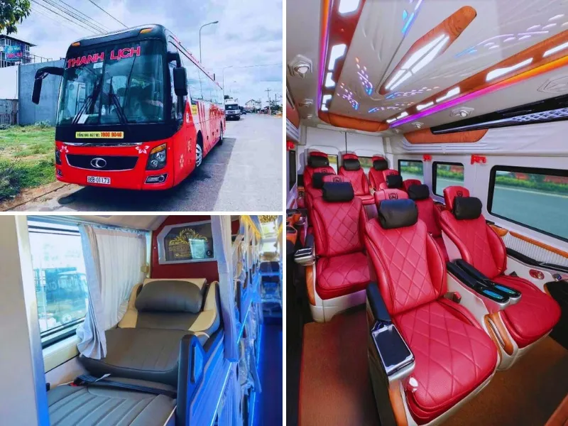 Nhà xe Thanh Lịch cung cấp cả xe 12 chỗ và 34 phòng
