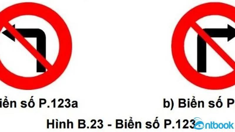 Biển báo cấm rẽ trái và cấm rẽ phải trong luật giao thông đường bộ