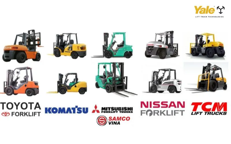 Yale Forklifts Việt Nam có thể cung cấp dịch vụ sửa chữa, bảo trì và bảo dưỡng cho đa dạng các thương hiệu xe nâng khác nhau