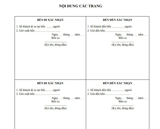NỘI DUNG CÁC TRANG