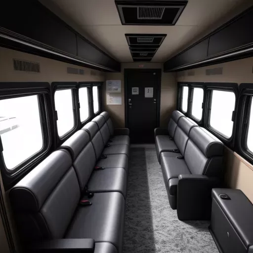 Nội thất ô tô chở khách nối toa