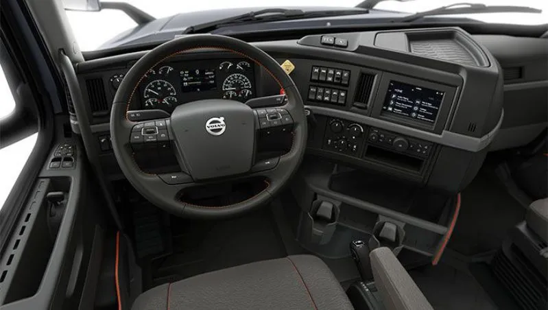 Không gian nội thất cabin Volvo FM hiện đại và tiện nghi cho tài xế