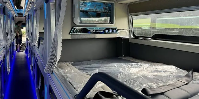 Nội thất xe Limousine giường nằm 22 cabin của Nhật Tuấn Limousine