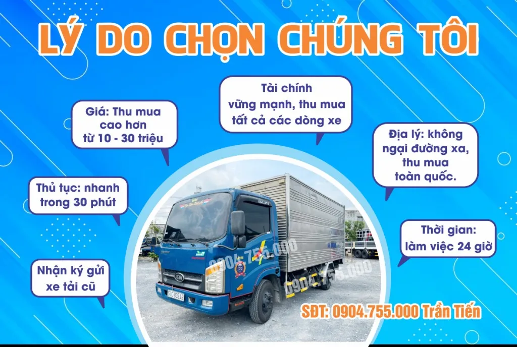 Nơi Thu Mua Xe Tải Cũ TPHCM