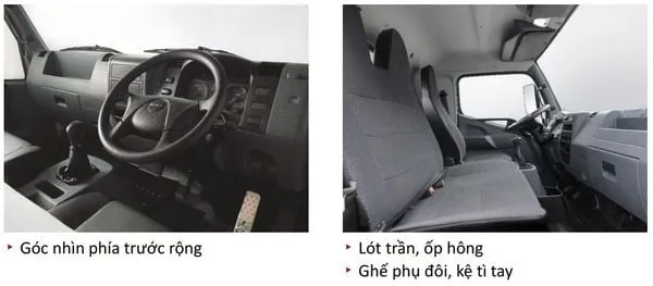 Nội thất xe tải Fuso FI170