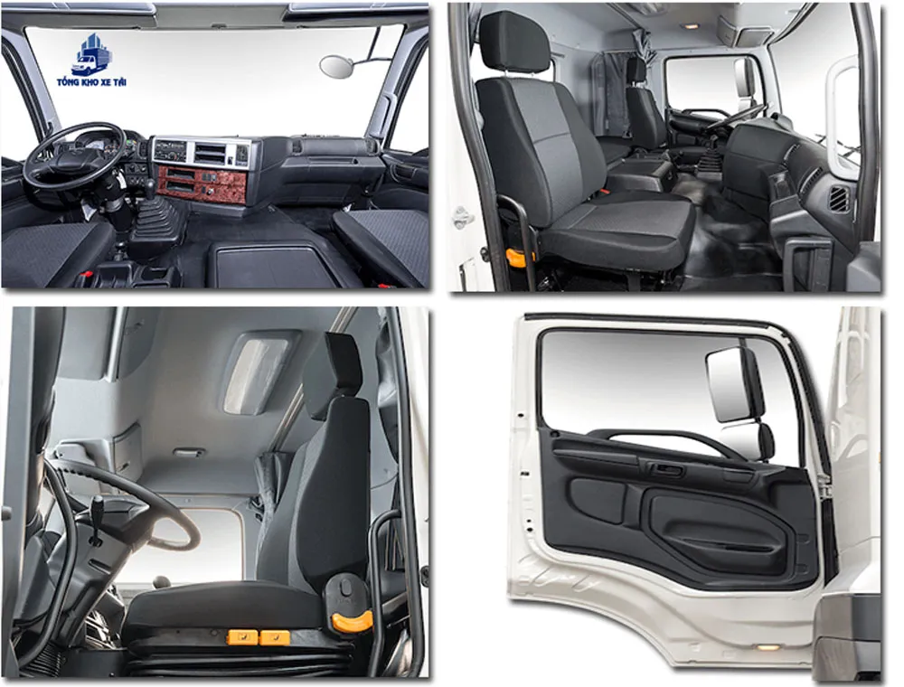 Cabin Hino 700 được thiết kế hài hòa giữa thẩm mỹ và tính năng