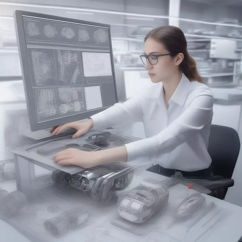 Nữ kỹ sư thiết kế ô tô