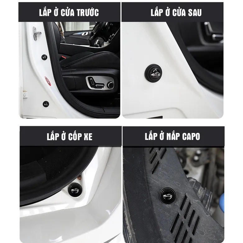 Vị trí dán nút giảm chấn ô tô