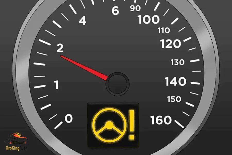 Lỗi trợ lực lái điện với cảnh báo dấu chấm than trên ô tô