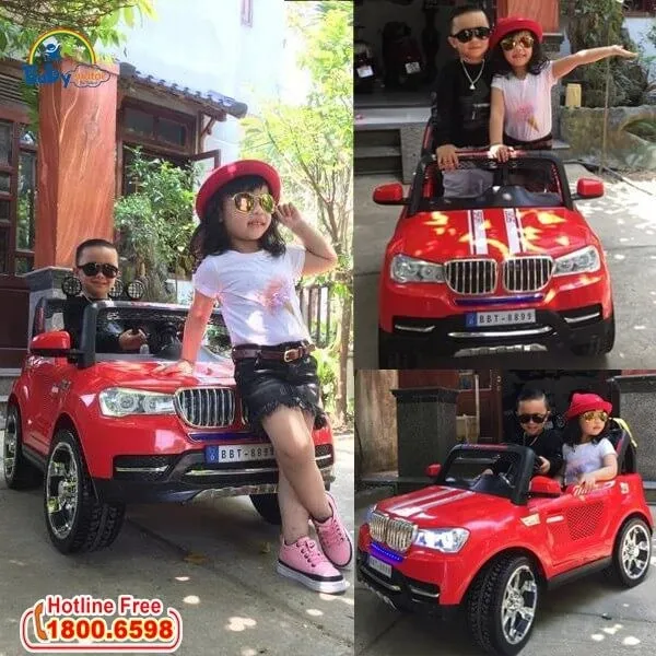 ô tô điện cho bé 2 chỗ ngồi hummer