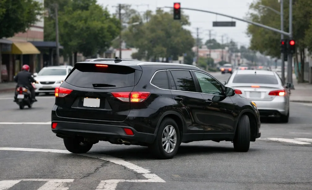 Ô tô chuyển hướng không xi nhan