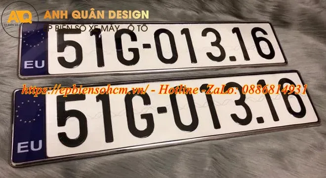 Ốp Biển Số Châu Âu cho ô tô