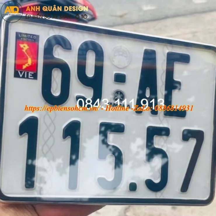 Ốp Biển Số Châu Âu cho xe máy