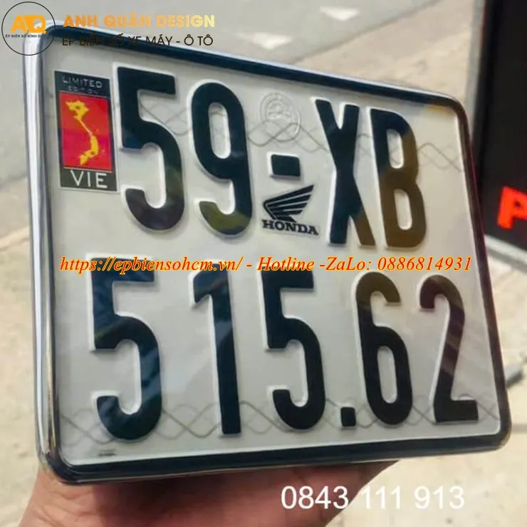 Ốp Biển Số Châu Âu cho xe máy