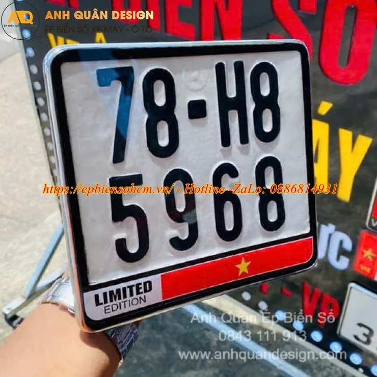 Ốp Biển Số Châu Âu cho xe máy