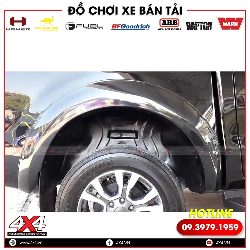 Ốp lồng vè giúp cho phần hốc bánh xe sạch và sáng hơn rất nhiều