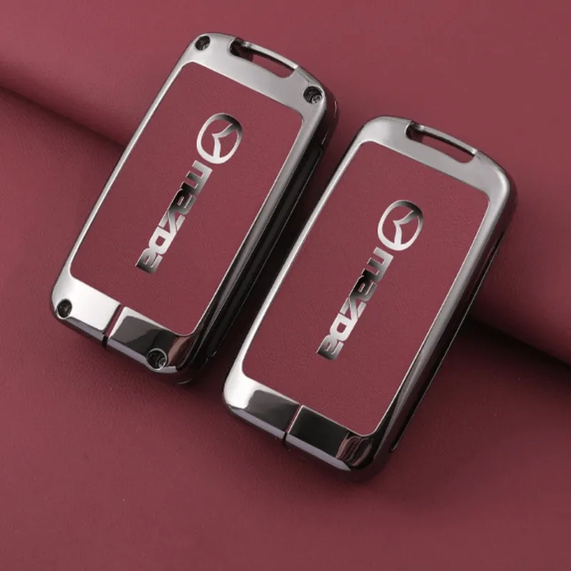 Ốp chìa khoá ô tô hợp kim cao cấp cho xe Mazda, chống trầy xước