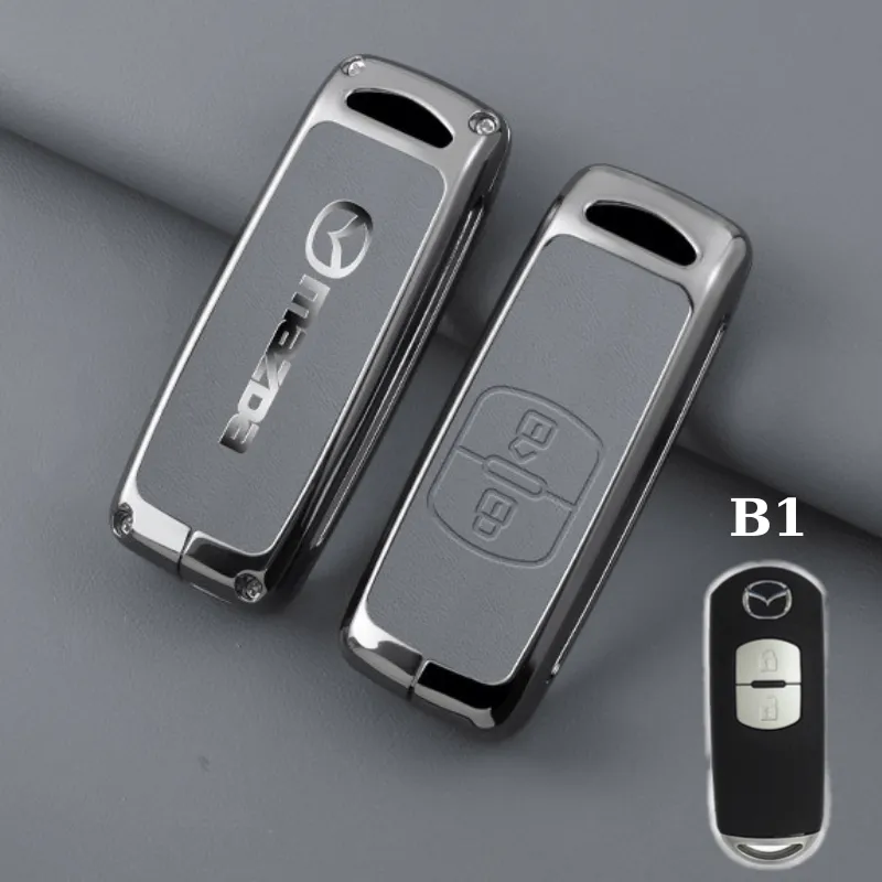 Ốp chìa khoá ô tô với vân da tinh tế, bảo vệ nút bấm smartkey