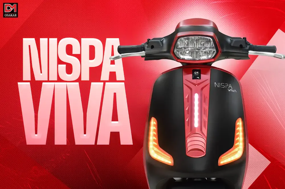 OSAKAR Nispa Viva Ä‘Æ°á»£c trang bá»‹ Ä‘Ã¨n pha vuÃ´ng sáº¯c nÃ©t, chiáº¿u sÃ¡ sÃ¡ng máº¡nh máº½, há»— trá»£ ngÆ°á»i lá»›n di chuyá»ƒn an toÃ n