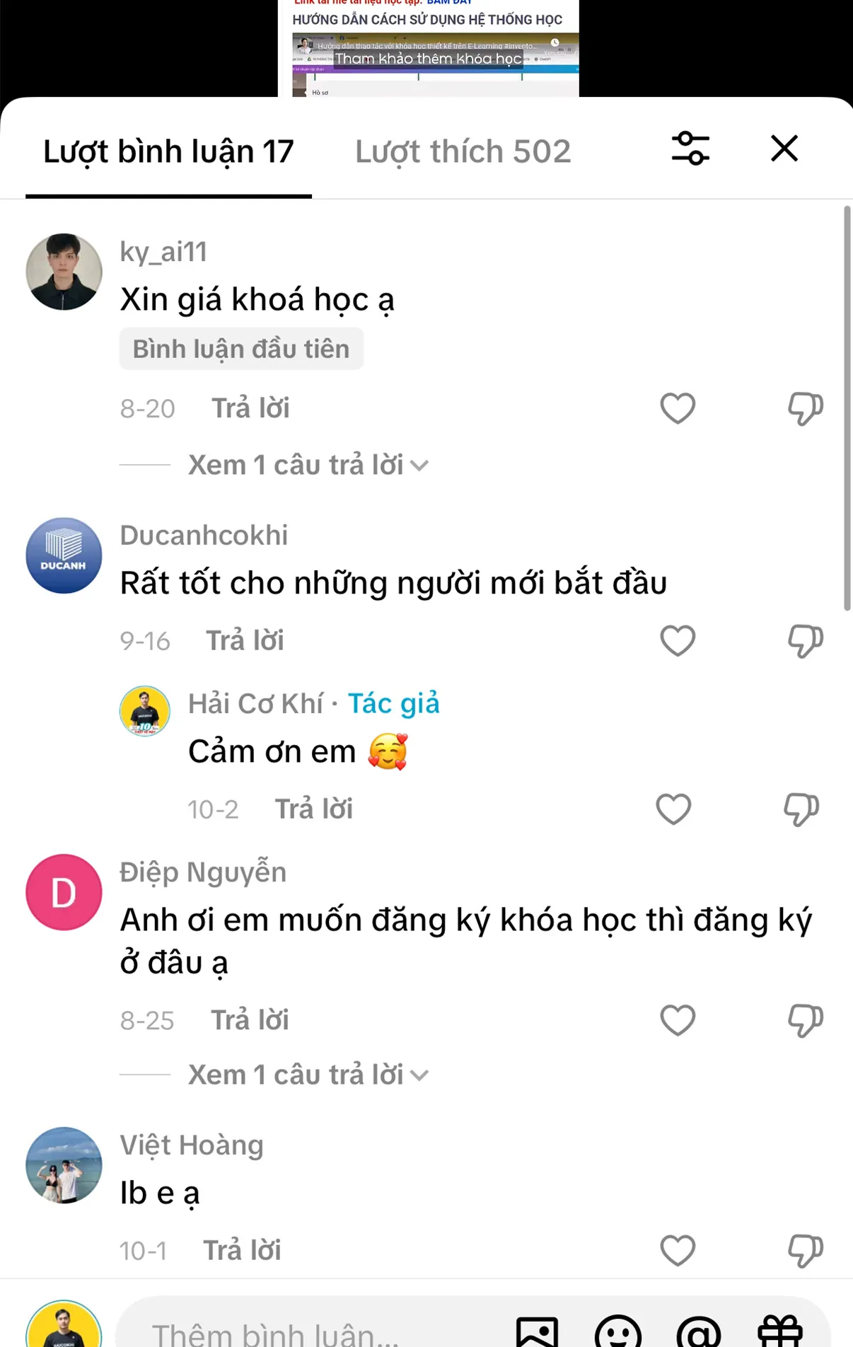 Cảm nhận của học viên khóa học thiết kế chuẩn tập đoàn