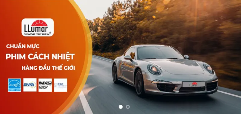 Mẫu phim cách nhiệt Llumar cao cấp của tập đoàn Eastman Hoa Kỳ