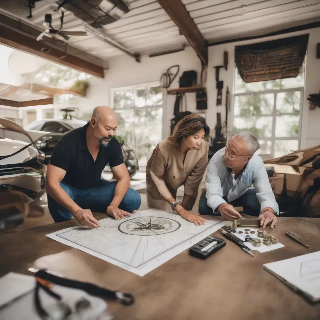 Phong thủy gara ô tô