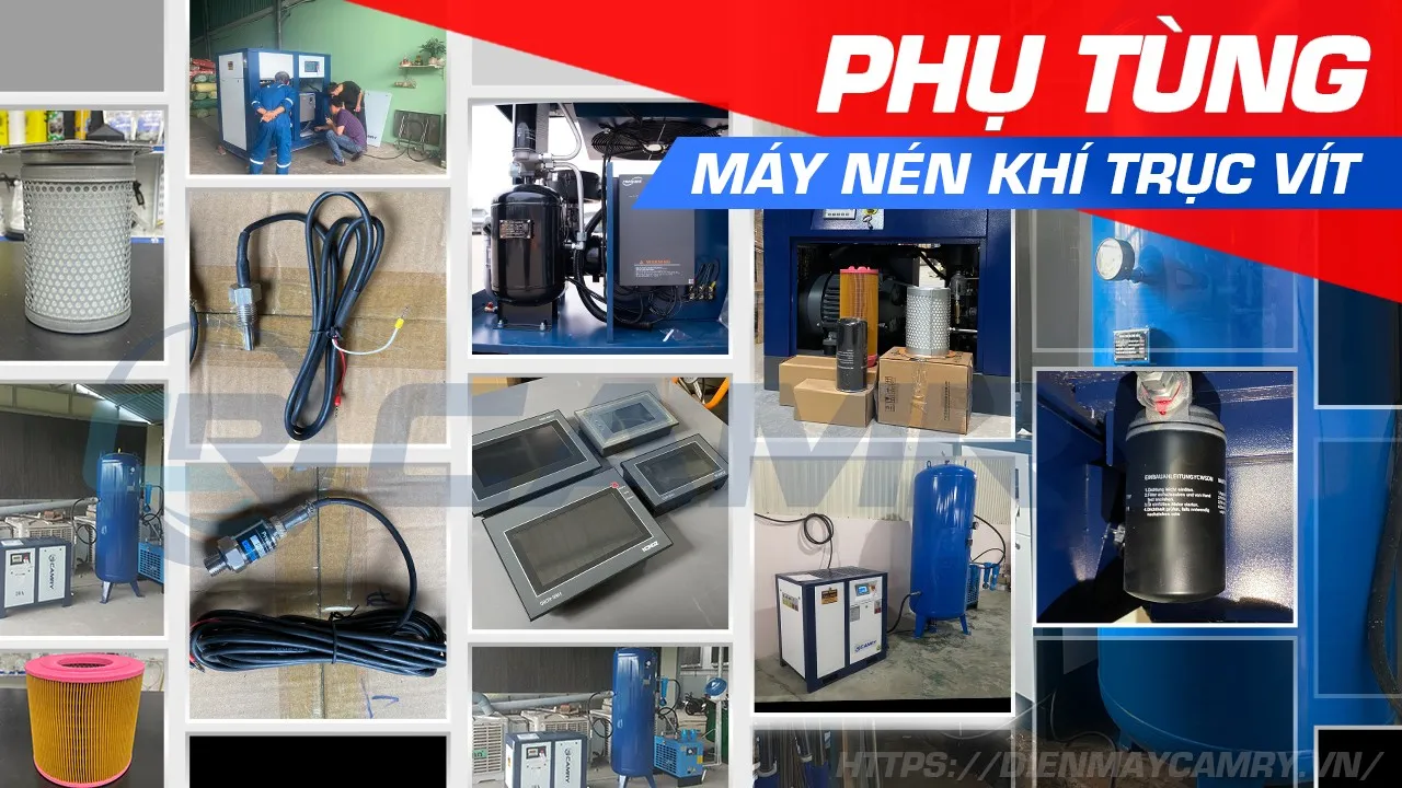 Danh sách tổng hợp các phụ tùng máy nén khí trục vít phổ biến nhất hiện nay