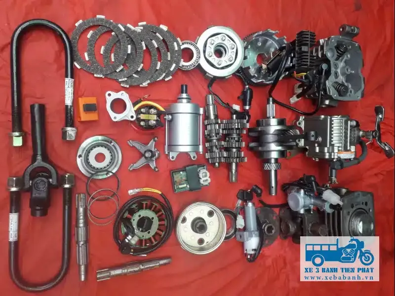 Phụ tùng xe ba bánh giá rẻ, chính hãng, đầy đủ nhất