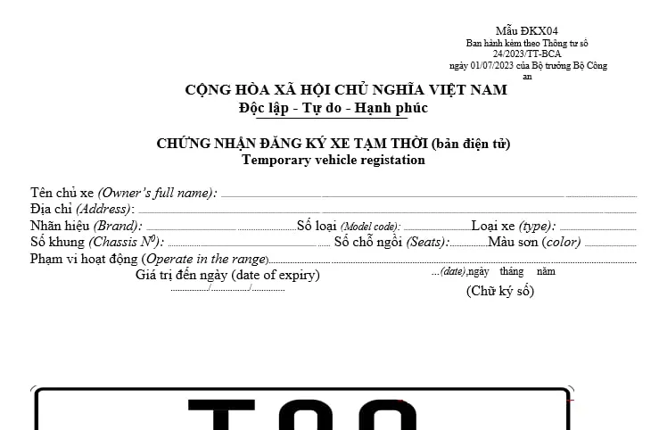 Thời Gian Cấp Biển Số Xe Máy Theo Thông Tư 24 Mới Nhất