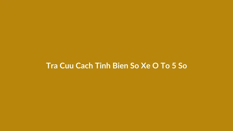 Hình ảnh bàn tay đang dùng máy tính để tra cứu cách tính biển số xe ô tô 5 số