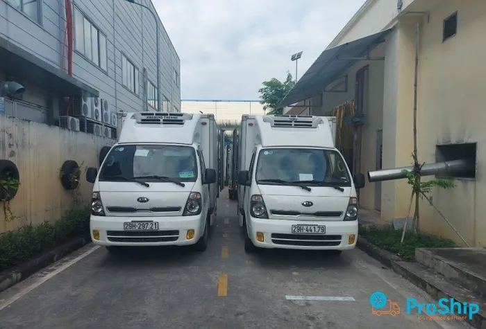 Bảng giá thuê xe tải lạnh Proship cạnh tranh