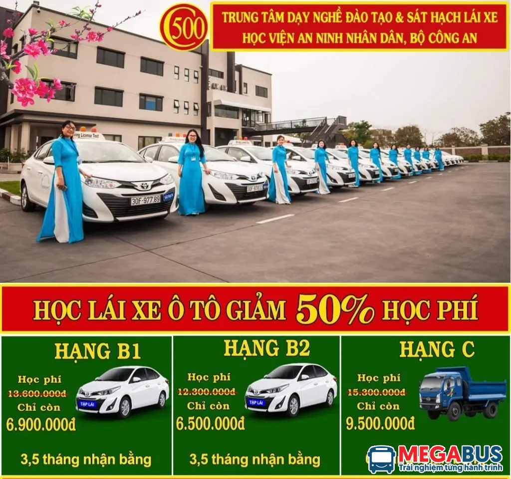 Quảng cáo về việc học lái xe ô tô ở Ninh Bình