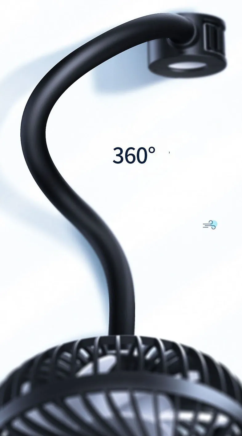 Phiên bản cho hàng ghế sau của quạt Baseus gắn vào thanh chống ghế trước