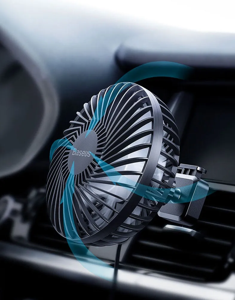 Quạt gắn cửa gió điều hòa ô tô Baseus mang lại cảm giác mát mẻ tức thì