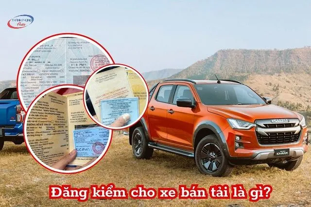 Sơ đồ quy trình đăng kiểm xe bán tải chi tiết từng bước