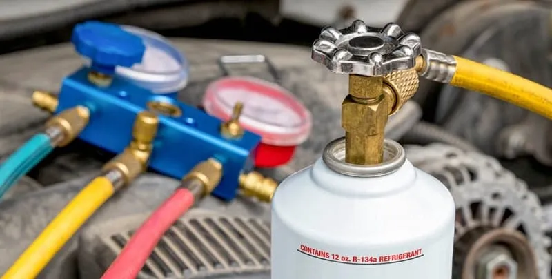 Các bước cơ bản trong quy trình nạp gas lạnh cho hệ thống điều hòa ô tô