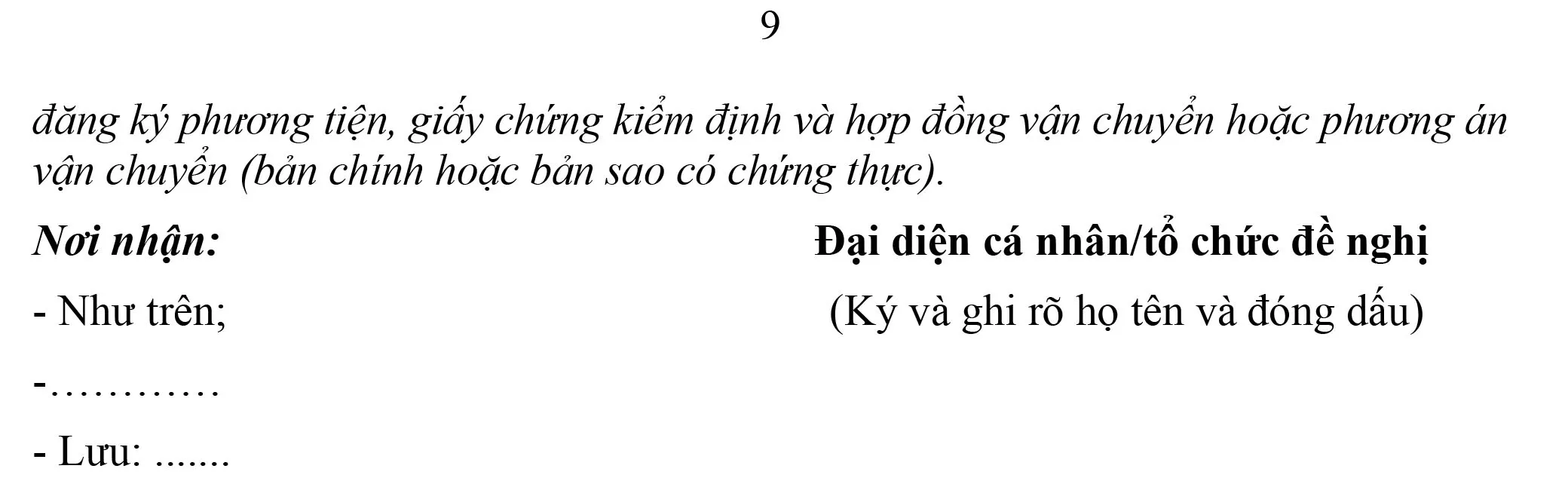Quyết định hoạt động giao thông đường bộ năm 2026 và giấy phép vào phố cấm Hà Nội - trang 9