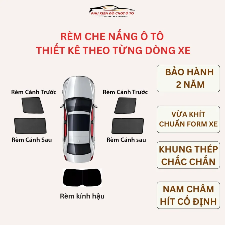 Miếng che nắng ô tô lưới cao cấp ngăn chặn ánh sáng mặt trời chiếu vào