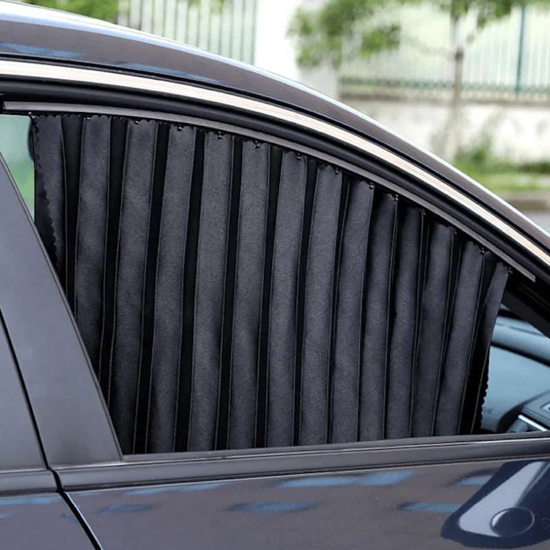 Ô che nắng ô tô dạng vải với móc treo