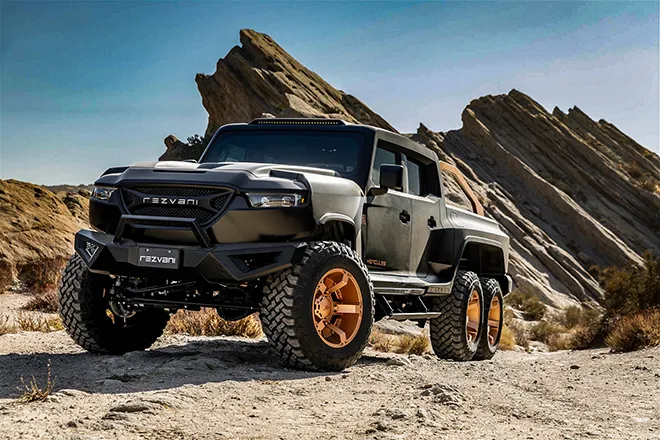 Rezvani Hercules 6x6 chiếc xe bán tải 3 cầu vạn người mê - 1