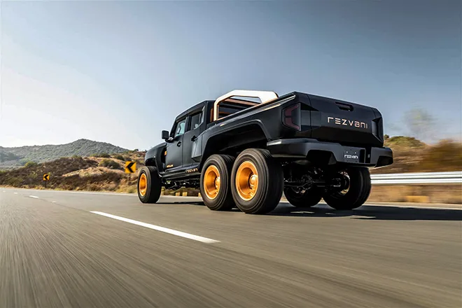 Rezvani Hercules 6x6 chiếc xe bán tải 3 cầu vạn người mê - 9
