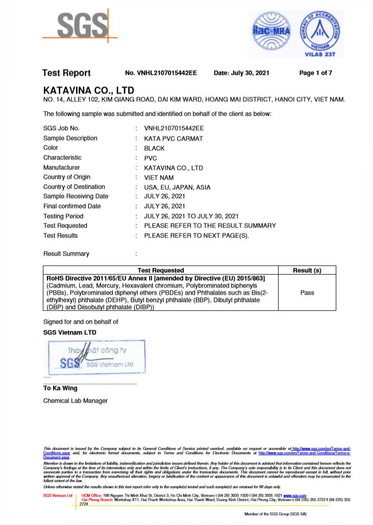 independent, objective quality test