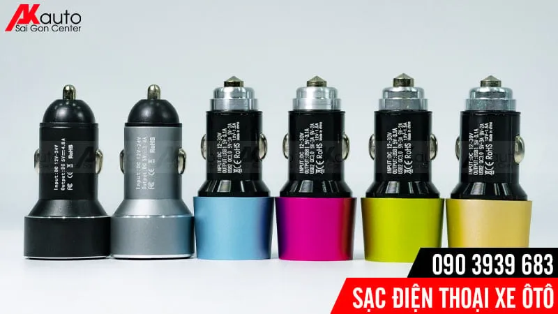 sạc điện thoại ô tô xe hơi cao cấp