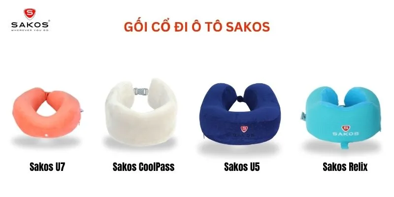 Gợi ý một số mẫu gối cổ Sakos được ưa chuộng. (Ảnh: Sakos.vn)